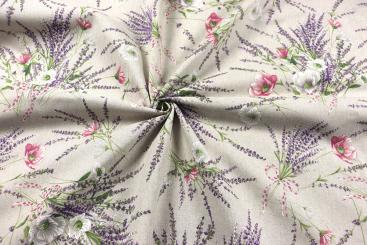 Deko-Stoff Leinenoptik - Belle Lavande - 280 cm 