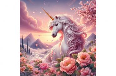 Samt-Panel Deluxe - Einhorn Aurora 