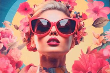 Samt-Panel Deluxe - Star Flowers 