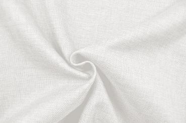 Blackout-Stoff Leinenoptik - 100 Prozent Weiß