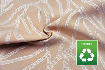 Outdoor-Dekostoff Jacquard - Recycling - Zimtkoralle 