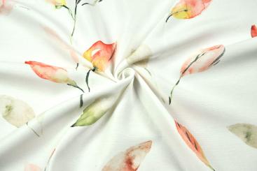 Dekostoff fein - Aquarell-Blätter Oslo 