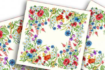 Kissenpanel - Gobelin - Blumenwiese 