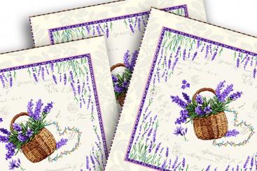 Kissenpanel - Gobelin - Lavendelfeld 