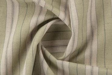 Möbelstoff Leinen Premium - Liverpool Lines - Lindgrün 