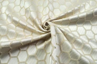 Jacquard Deluxe - Honeycomb - Champagner 