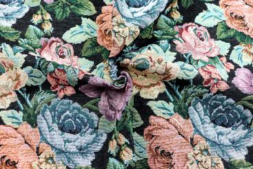 Gobelin Essential - Fleur - Schwarz 