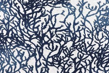 Dekostoff Deluxe - Coral Reef - Nachtblau 