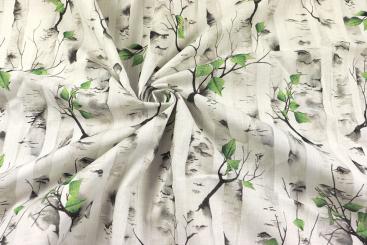 Dekostoff Baumwolle - Birkenwäldchen 