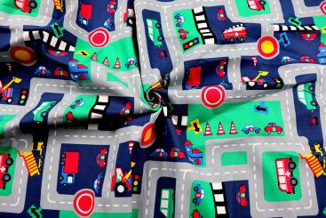 Dekostoff - Straßenszene 