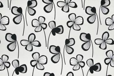 Dekostoff deluxe - Line Art Flowers 