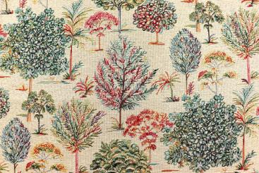 Gobelin-Stoff mit Bäumen 