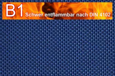 Zeltstoff Hightech schwer entflammbar - 240 g - Fluorcarbon - Dunkelblau - 1,0 Meter Dunkelblau
