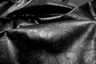 Echtes Leder Premium - Ornamente - ganze Haut - B-Ware Schwarz