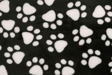 Fleece - Flauschige Tatzen - Schwarz 