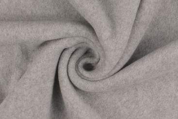 Baumwoll-Fleece - Bio Hellgrau