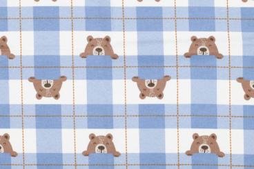 Flanellstoff - Teddybär 