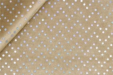 Pannesamt mit Silberpailletten - Sand 