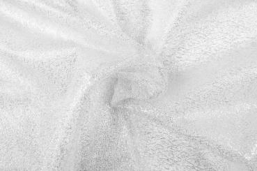 Glitzer-Tüll - Weiß 