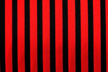 Satin gestreift - Schwarz/Rot 