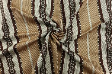 Kostüm-Jacquard - Poncho Style - Braun 