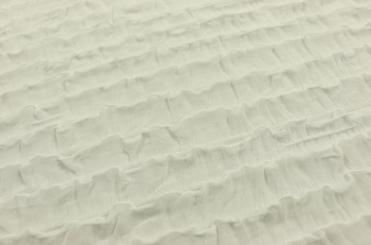 Jersey - Rüschen - Weiß 