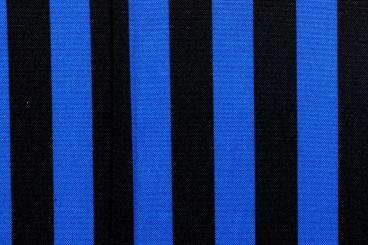 Universalstoff mit Streifen - Royal/Schwarz 