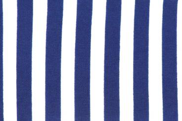 Universalstoff mit Streifen - Royal/Weiß 