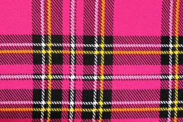 Universalstoff mit Schottenkaro - Pink 