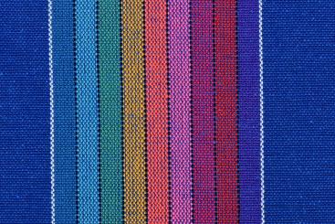 Kostüm- und Dekostoff - Colorful Stripes - Blau 