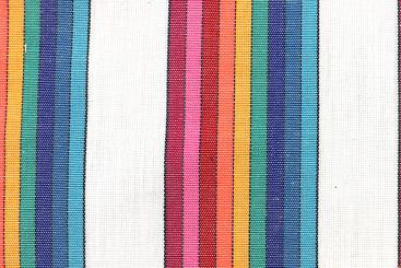 Kostüm- und Dekostoff - Colorful Stripes - Weiß 