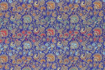 Brokat-Stoff Maharadscha - Blau 