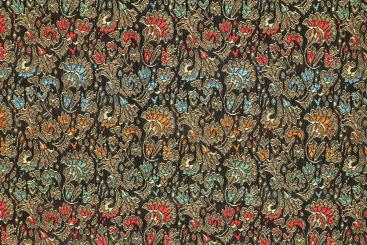 Brokat-Stoff Maharadscha - Schwarz 