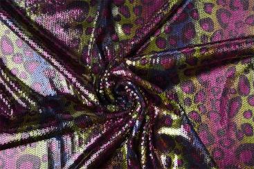 Pailletten-Jersey - Leo Rainbow 