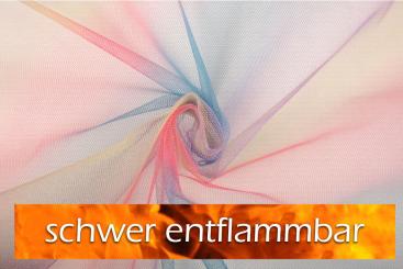 Event-Tüll - schwer entflammbar - Regenbogen 
