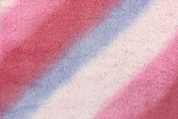 Kunstfell - Zuckerwatte-Streifen 