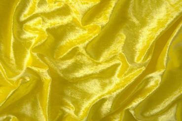 Pannesamt Stoff - Gelb - 1,0 Meter 