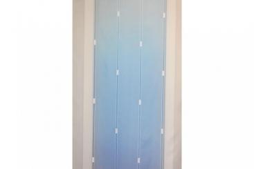 Voile Malmo - 300 cm - Bleiband - Weiß transparent - 2,0 Meter 