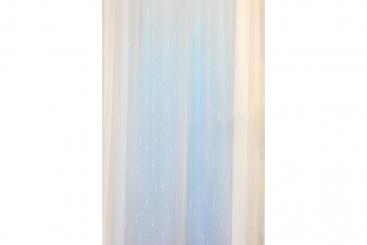 Gardine Viborg - 280 cm - Bleiband - Weiß transparent - 2,0 Meter 