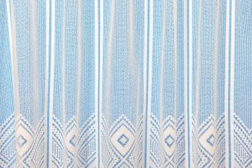 Scheibengardine Bretagne - Weiß transparent - 90 cm 