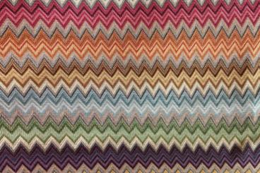Dekostoff Gobelin - Buntes Zickzack 