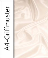 Stoffmuster: Satin Stoff - Creme 