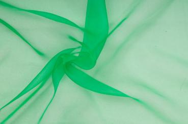 Organza - permanent schwer entflammbar - 300 cm Grün