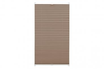 EASYFIX Plissee - 2 Bedienschienen - 90 x 130 cm - Taupe 
