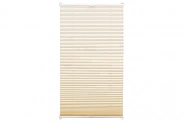 EASYFIX Plissee - 2 Bedienschienen - 100 x 130 cm - Creme 