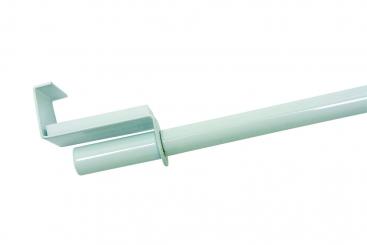 GARDINIA Metall-Spannvitrage - Ø 9 mm - 120 - 160 cm - Weiß 