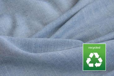 Gardinenstoff aus recycelten Jeans - Uni - 300 cm 