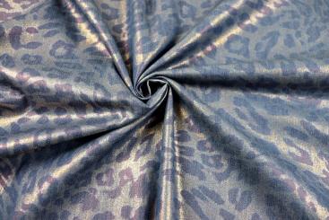 Jeansstoff Glamour - Leopard 