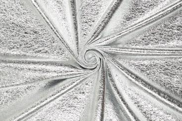 Lederimitat Metallic - Soft-Touch - Silber 
