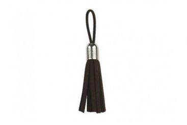 Lederimitat-Quaste Fransen - 55 mm - Dunkelbraun 